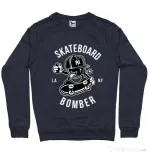 Bluza ADLER barbat Skateboard Bomber Denim inchis