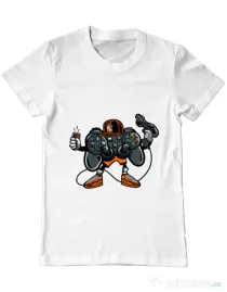 Tricou ADLER barbat Lets play Alb