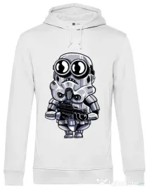 Hoodie barbat cu gluga Minion trooper Alb