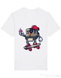 Tricou STANLEY STELLA barbat Polaroid Alb