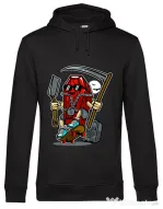 Hoodie barbat cu gluga Coffin Skater Negru