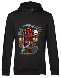 Hoodie barbat cu gluga Coffin Skater Negru