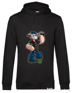 Hoodie barbat cu gluga Sailor Mass Murderer Negru