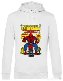 Hoodie barbat cu gluga The Amazing Spiderman Alb
