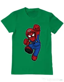 Tricou ADLER barbat Spider Plumber Verde mediu