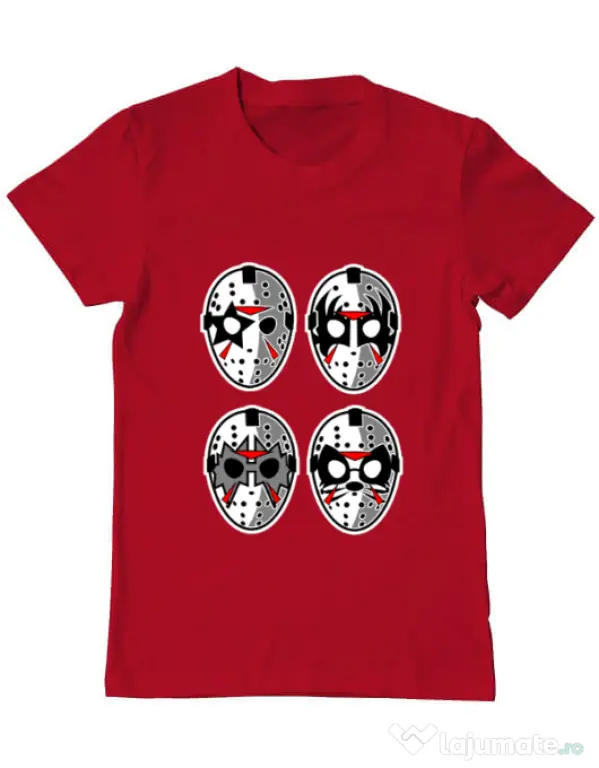 Tricou ADLER barbat Jason Rock Faces Rosu