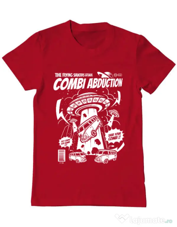 Tricou ADLER barbat Combi Abduction Rosu