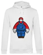 Hoodie barbat cu gluga Baymario Alb