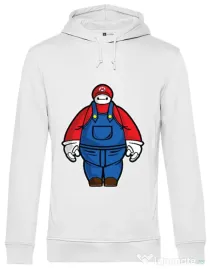 Hoodie barbat cu gluga Baymario Alb