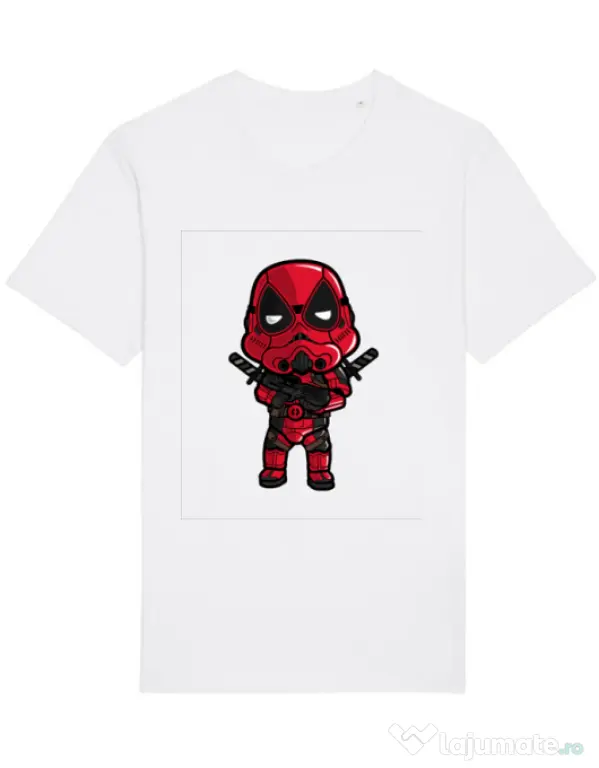 Tricou STANLEY STELLA barbat Deadtrooper Alb