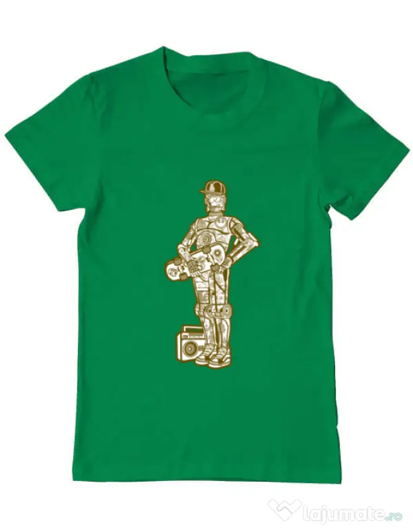 Tricou ADLER barbat Street C3PO Verde mediu