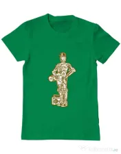 Tricou ADLER barbat Street C3PO Verde mediu 