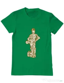 Tricou ADLER barbat Street C3PO Verde mediu