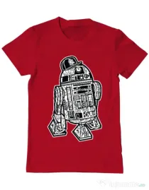 Tricou ADLER barbat Street R2D2 Rosu