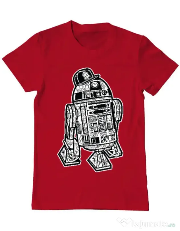 Tricou ADLER barbat Street R2D2 Rosu