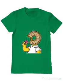Tricou ADLER barbat I Like Donut Verde mediu