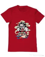 Tricou ADLER barbat Gamers Killer Rosu