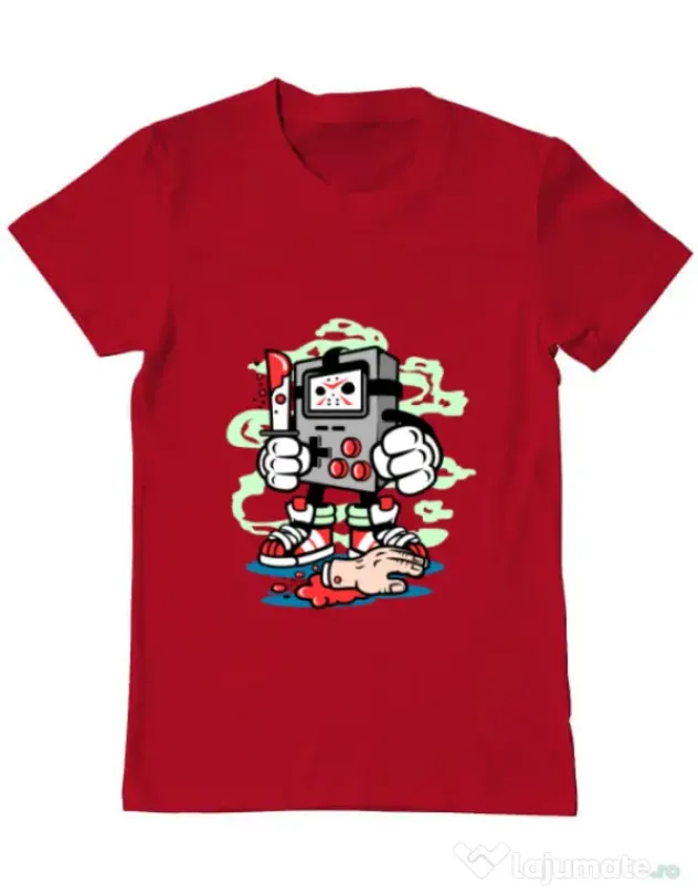 Tricou ADLER barbat Gamers Killer Rosu