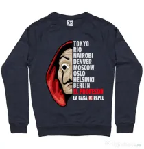 Bluza ADLER barbat The team Denim inchis