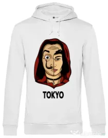 Hoodie barbat cu gluga Tokyo Alb