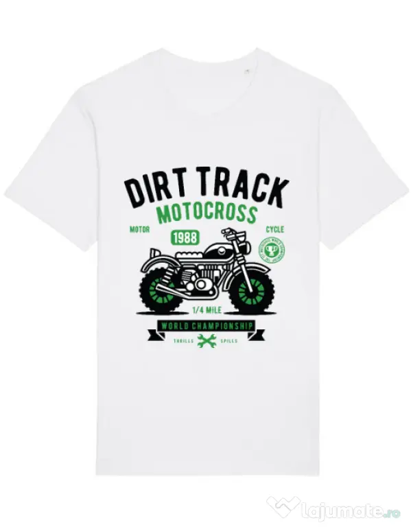 Tricou STANLEY STELLA barbat Dirt Track Alb
