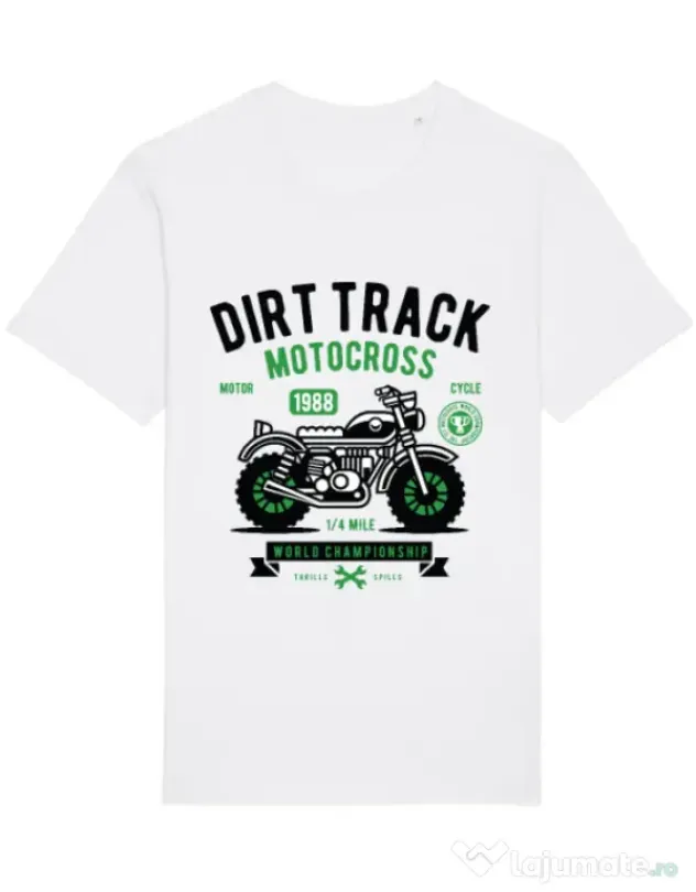 Tricou STANLEY STELLA barbat Dirt Track Alb