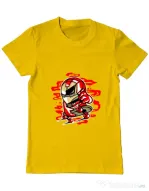 Tricou ADLER barbat Iron Skate Galben