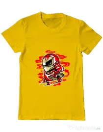 Tricou ADLER barbat Iron Skate Galben