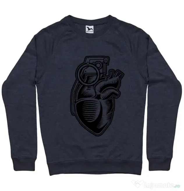 Bluza ADLER barbat Grenade Heart Denim inchis