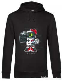 Hoodie barbat cu gluga Game Kid Negru