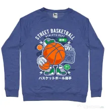 Bluza ADLER barbat Street Basketball Albastru melanj