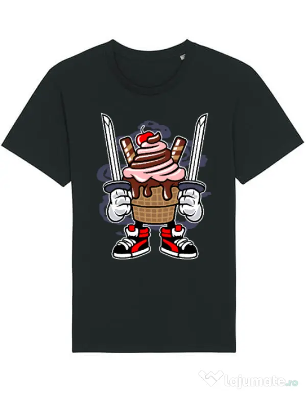 Tricou STANLEY STELLA barbat Ice Cream Ninja Negru