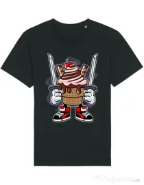 Tricou STANLEY STELLA barbat Ice Cream Ninja Negru