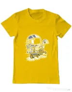 Tricou ADLER barbat Space Racer Galben