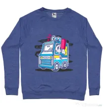 Bluza ADLER barbat Ice Cream Truck Albastru melanj