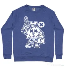 Bluza ADLER barbat Money Takers Albastru melanj