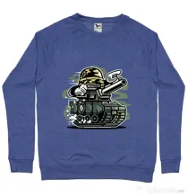 Bluza ADLER barbat War Tank Albastru melanj