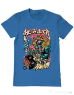 Tricou ADLER barbat Heavy Guitar Albastru azuriu