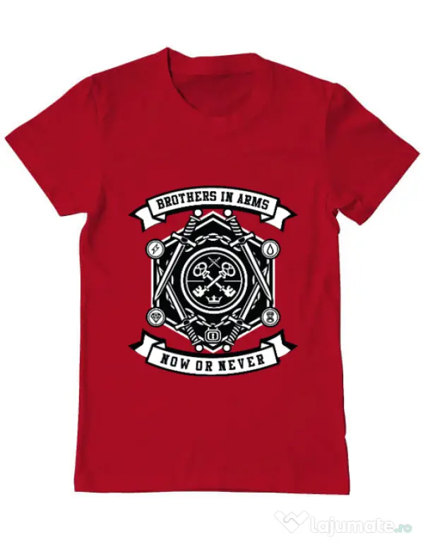 Tricou ADLER barbat Keys Rosu