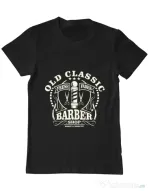 Tricou ADLER barbat Old Classic Barber Negru