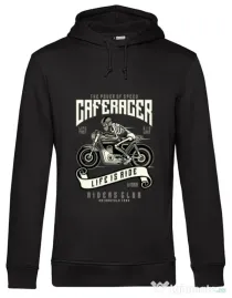 Hoodie barbat cu gluga Speed of Caferacer Negru