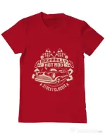 Tricou ADLER barbat Rockabilly Hotrod Rosu