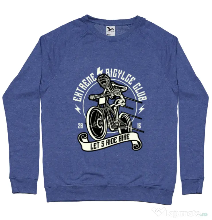 Bluza ADLER barbat Lets Ride Bike Albastru melanj