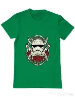 Tricou ADLER barbat Sugar Skull Trooper Verde mediu