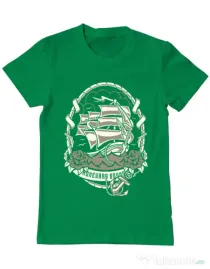 Tricou ADLER barbat Ship Verde mediu