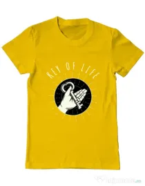 Tricou ADLER barbat Key Of Life Galben