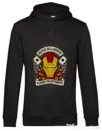 Hoodie barbat cu gluga Genius Billionaire Negru