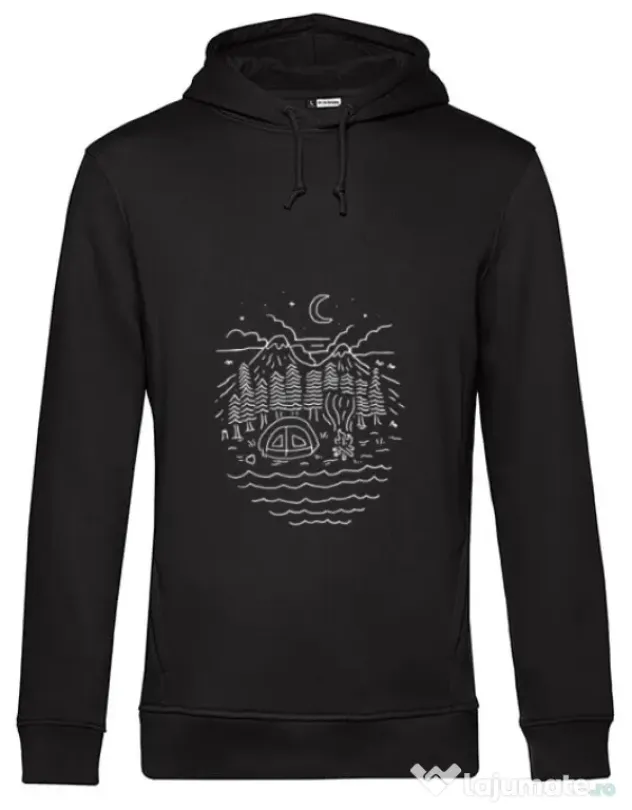 Hoodie barbat cu gluga The Great Outdoors Negru