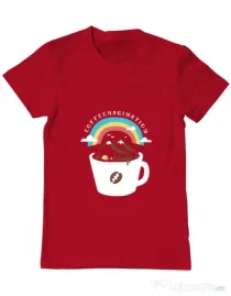 Tricou ADLER barbat Coffeemagination Rosu