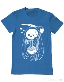 Tricou ADLER barbat Ramen Reaper Albastru azuriu